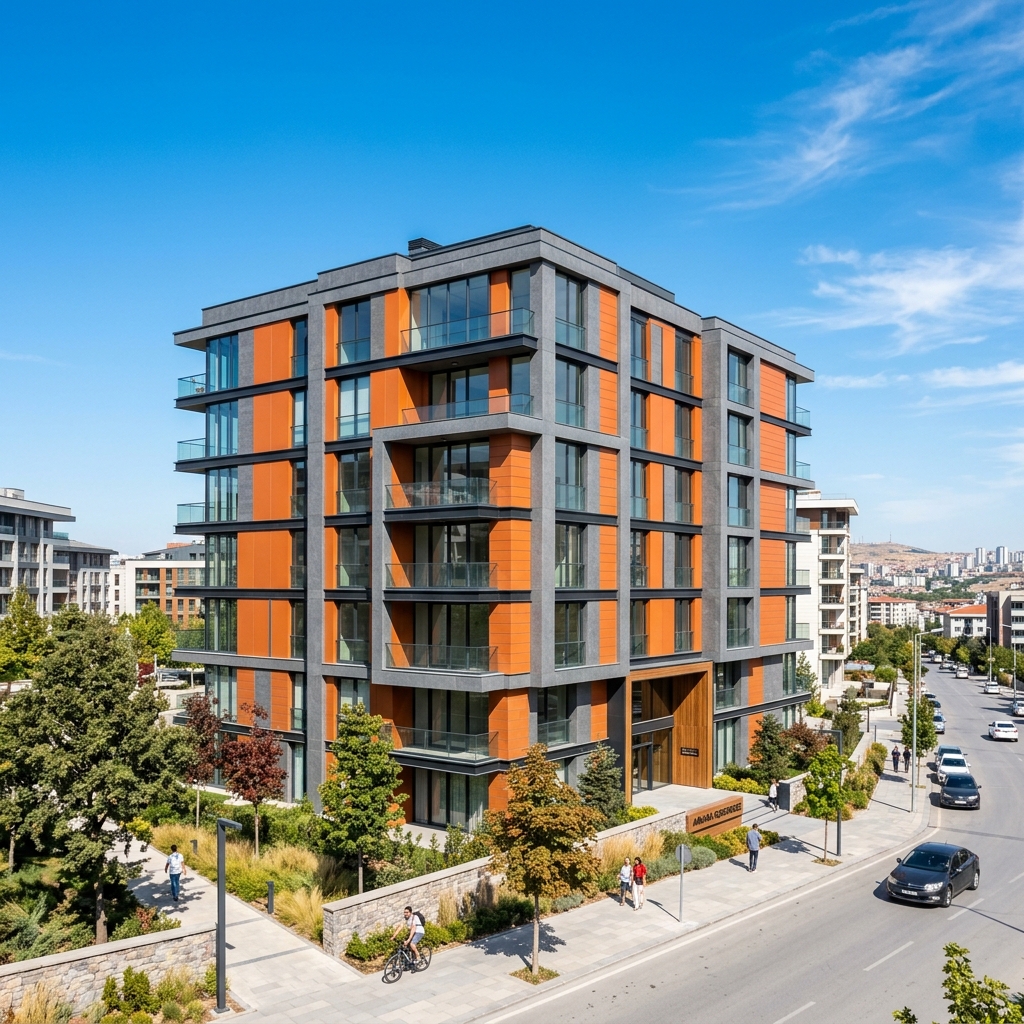 Ankara modern mantolamalı bina